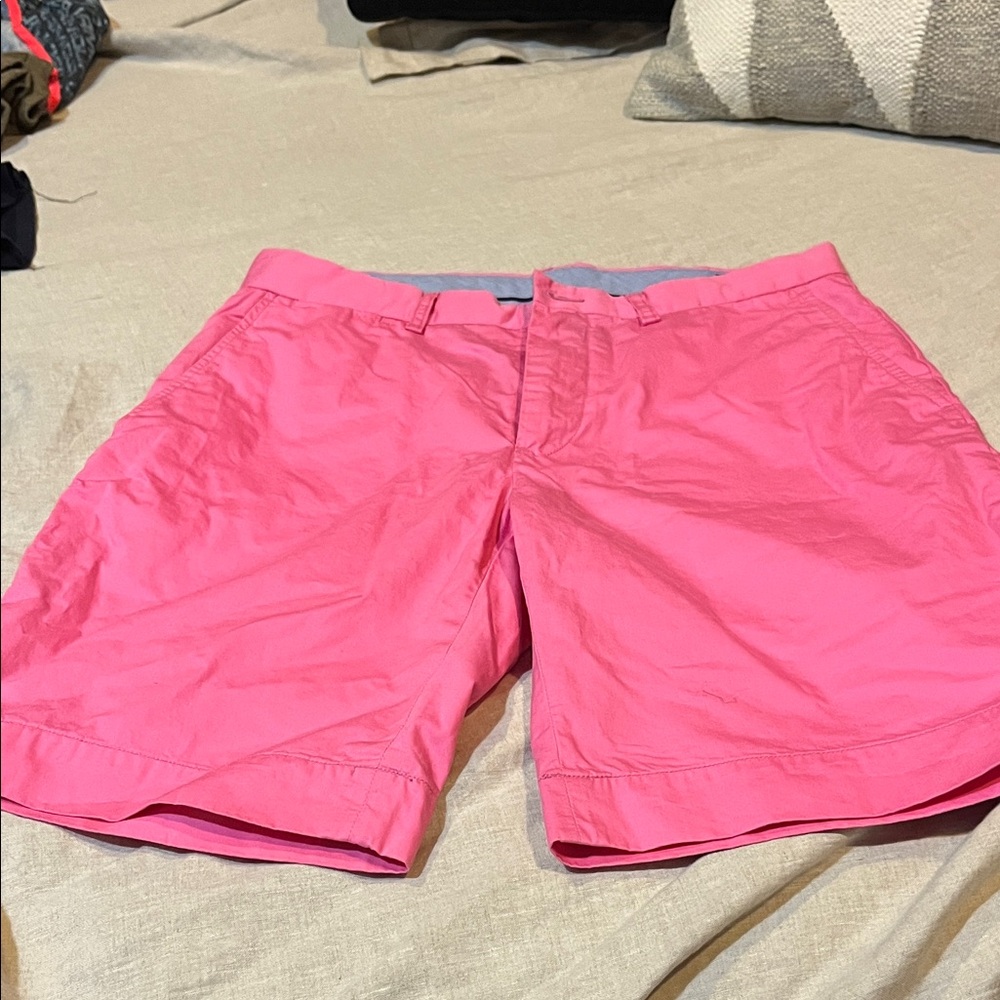 Ralph Lauren Bright Pink Men's Flat Front Shorts